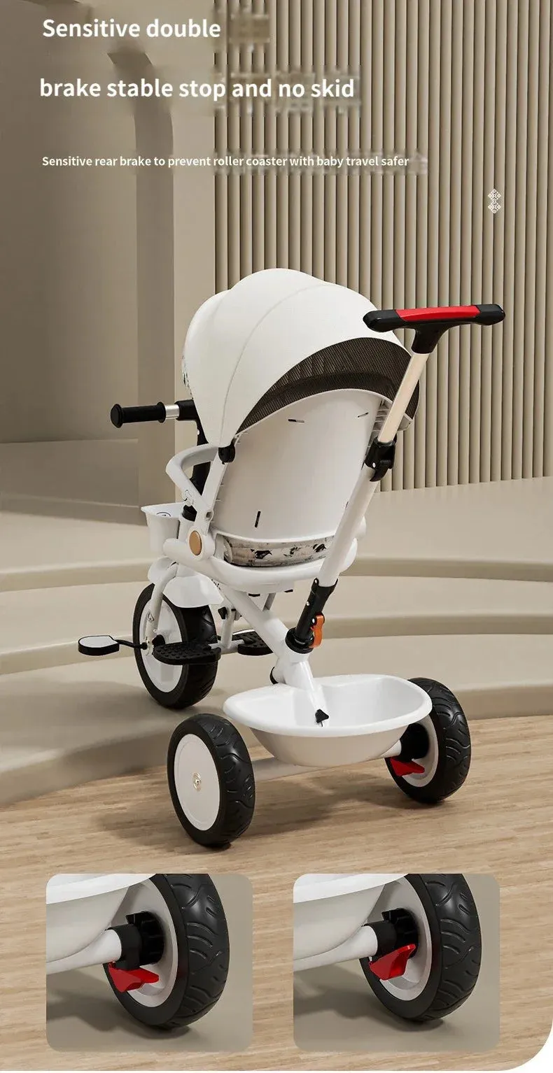 Three Wheels Tricycle Large Pusher Baby Stroller