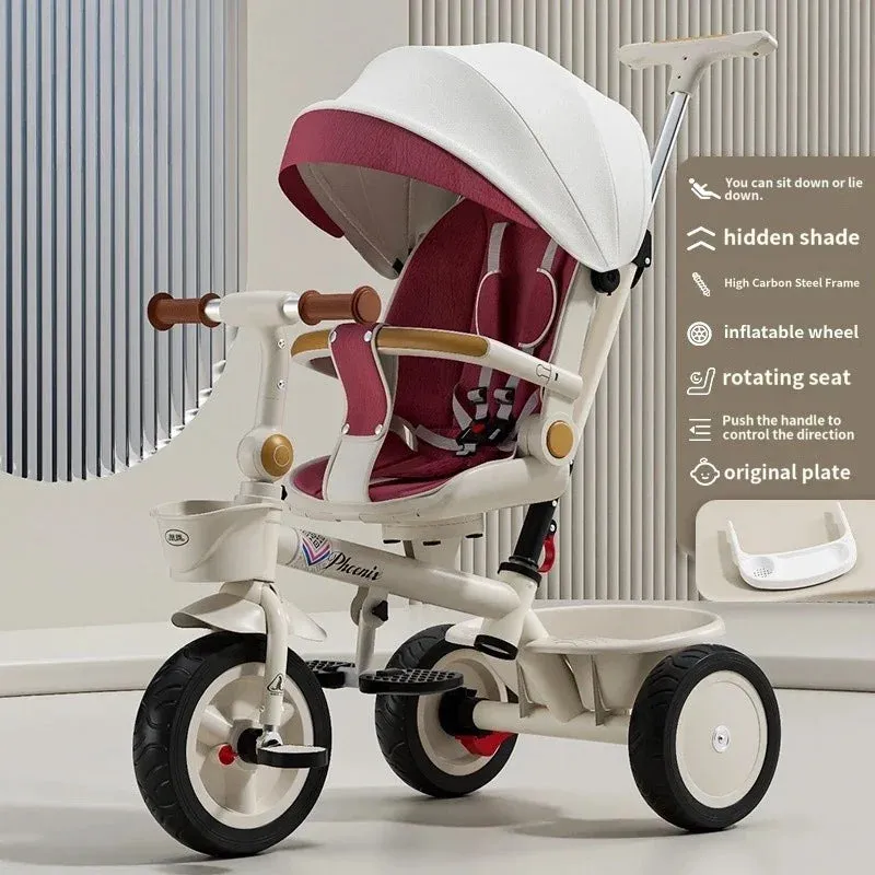 Three Wheels Tricycle Large Pusher Baby Stroller