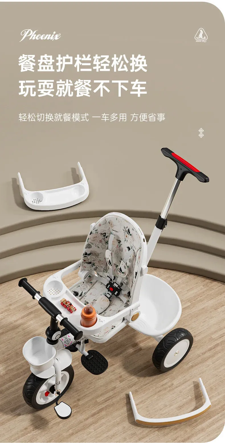 Three Wheels Tricycle Large Pusher Baby Stroller