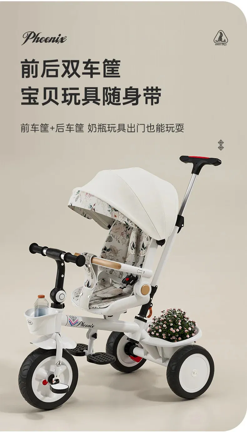 Three Wheels Tricycle Large Pusher Baby Stroller