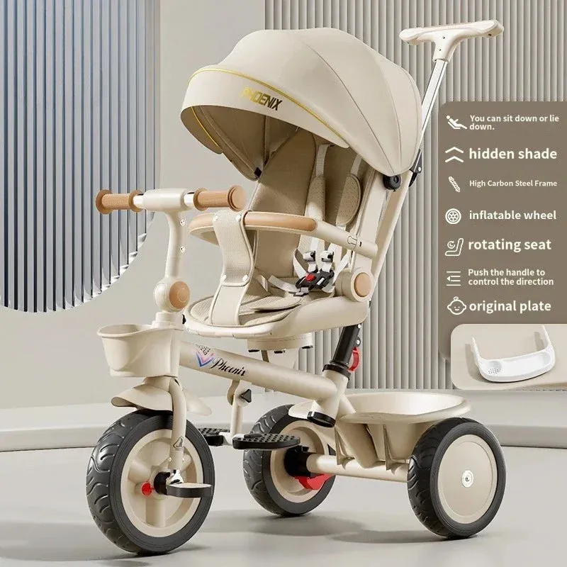Three Wheels Tricycle Large Pusher Baby Stroller