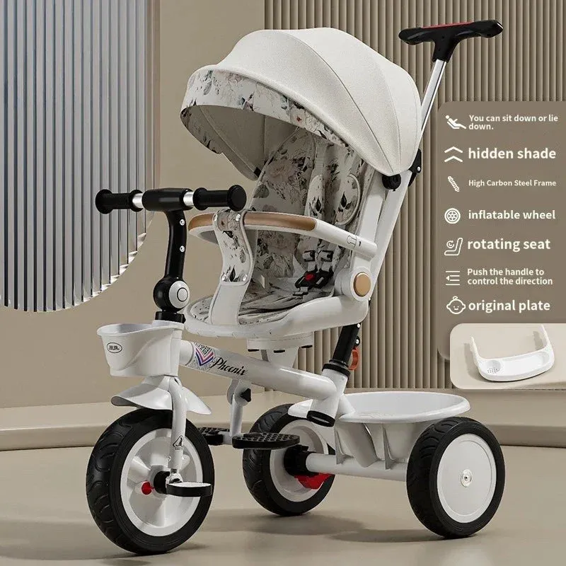 Three Wheels Tricycle Large Pusher Baby Stroller