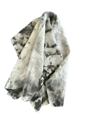 TIE DYE CHAMOIS LARGE 66cm x 43cm - GREY CLOUD
