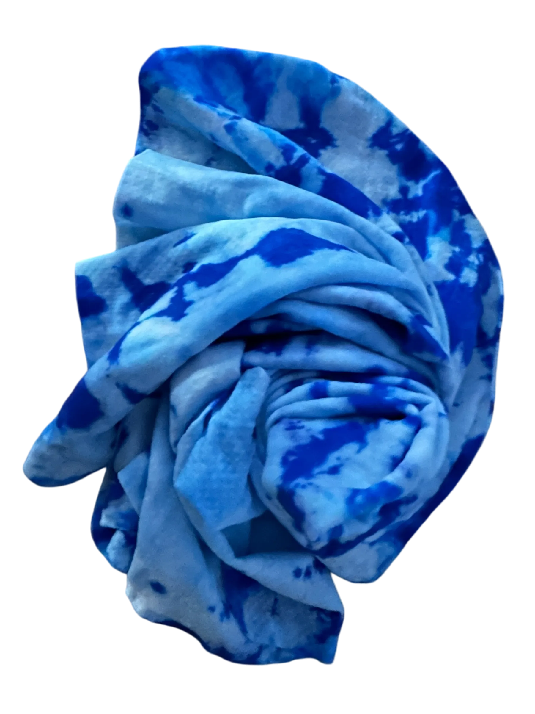 TIE DYE CHAMOIS LARGE 66cm x 43cm- OCEAN BLUE