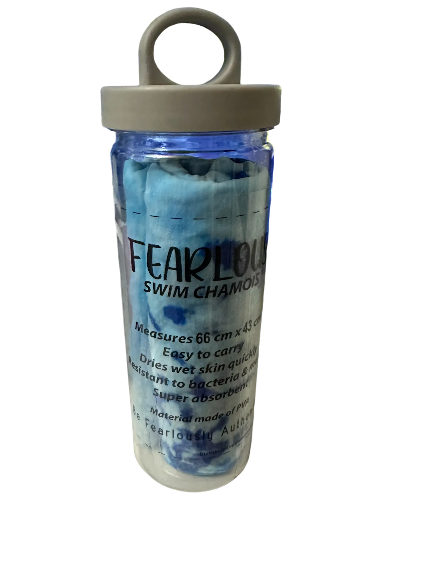 TIE DYE CHAMOIS LARGE 66cm x 43cm- OCEAN BLUE