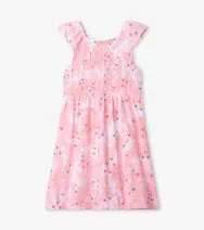 Tie Dye Hearts Smocked Dress