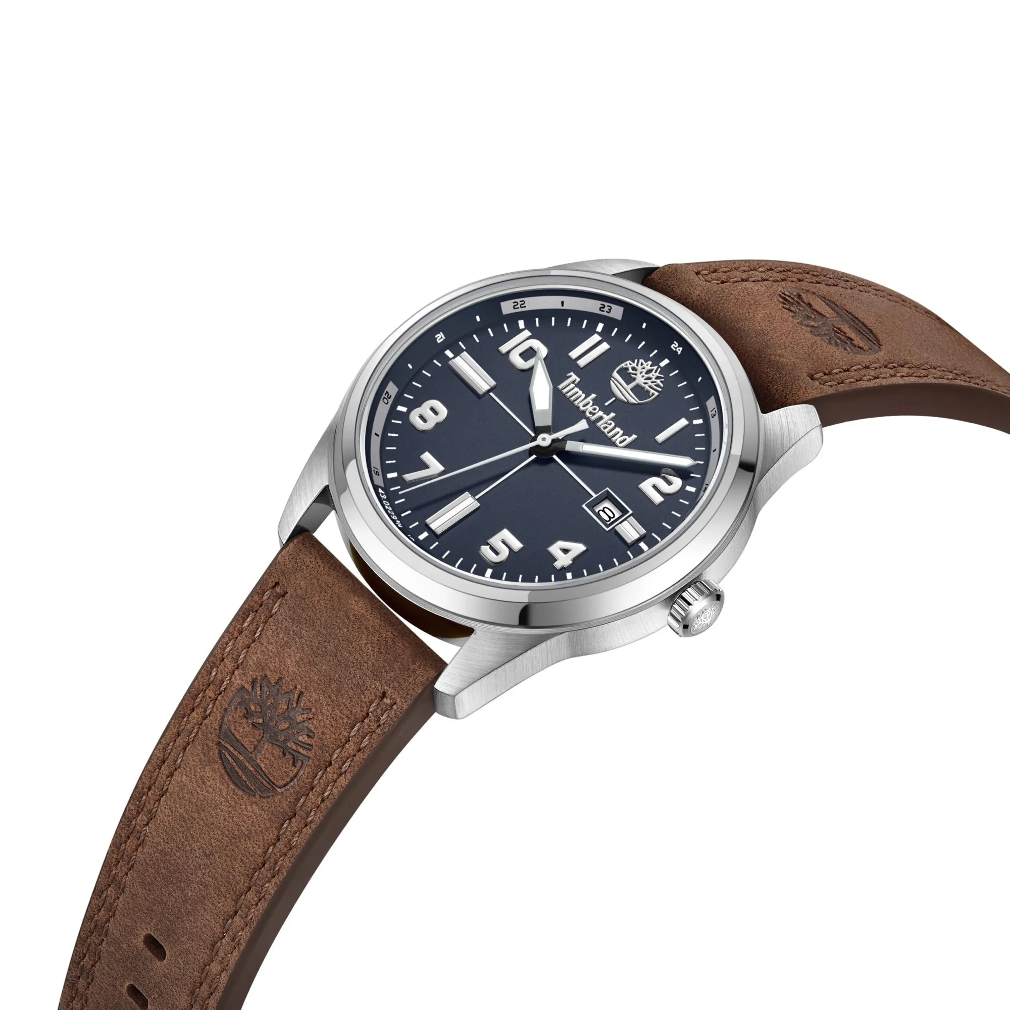 Timberland Sherbrook Stainless Steel & Leather Strap Men's Watch