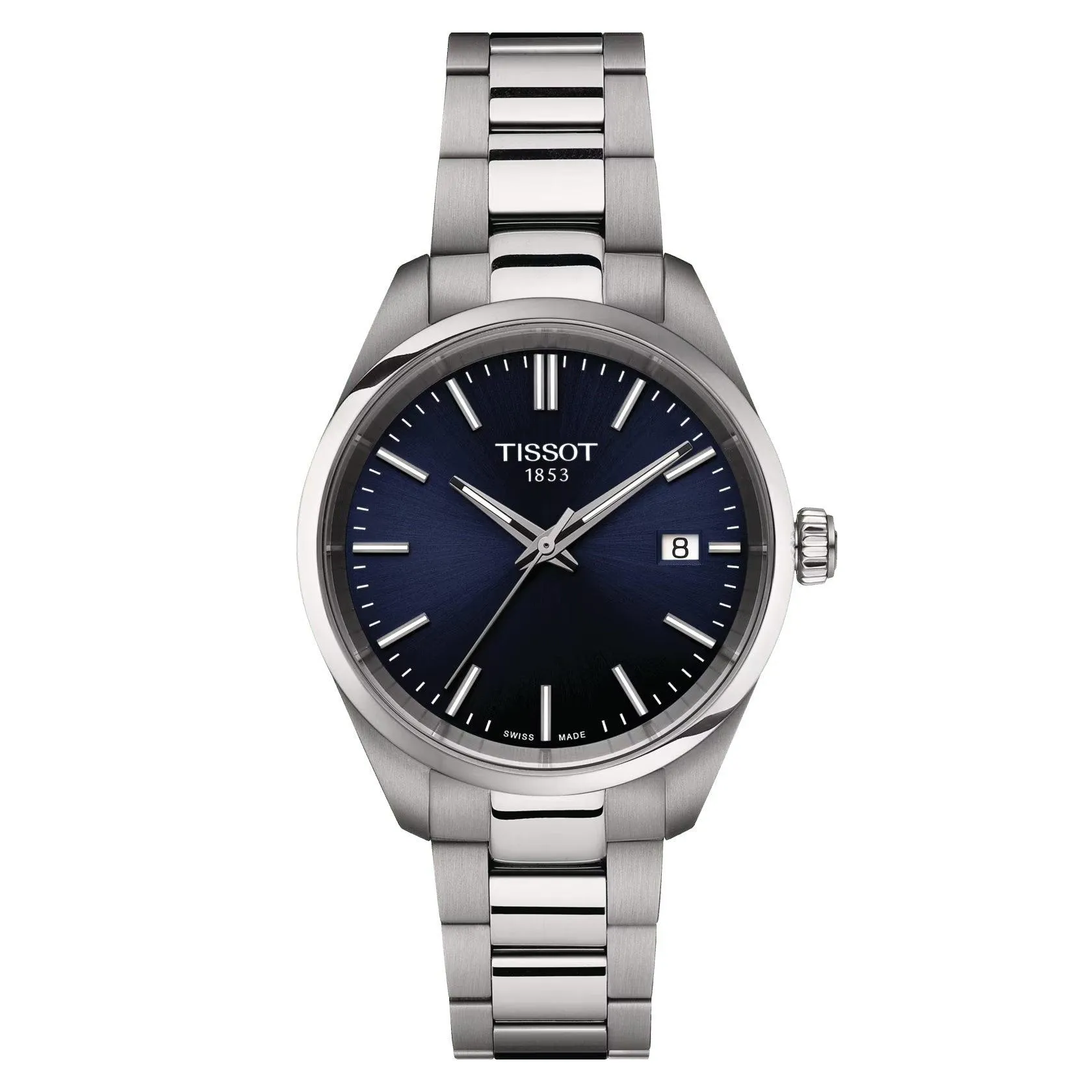 Tissot Clock Pr 100 34mm Blue Quartz Steel T150.210.11.041.00
