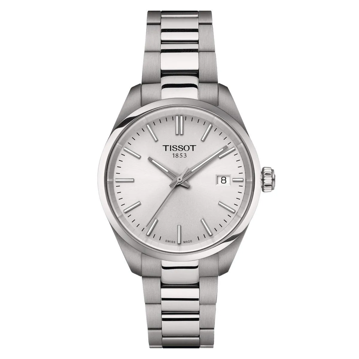 Tissot Clock Pr 100 34mm Silver Quartz Steel T150.210.11.031.00