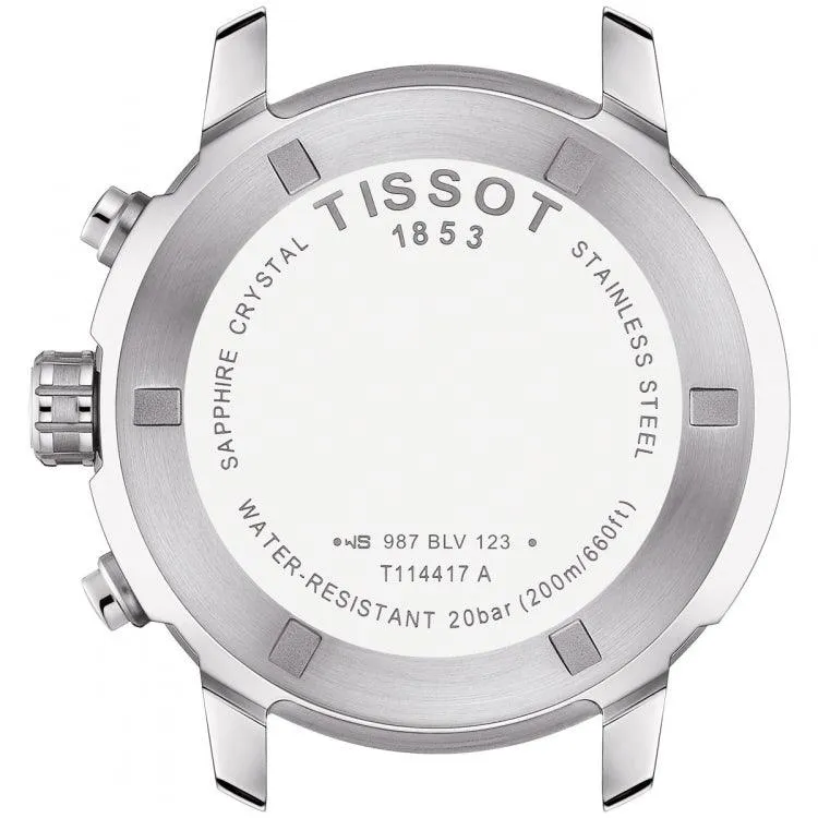 Tissot Clock PRC 200 Chronograph 43mm Silver Quartz Steel T114.417.11.037.00