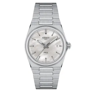 Tissot Clock PRX 35mm Madreperla Quartz Steel T137.210.11.111.00