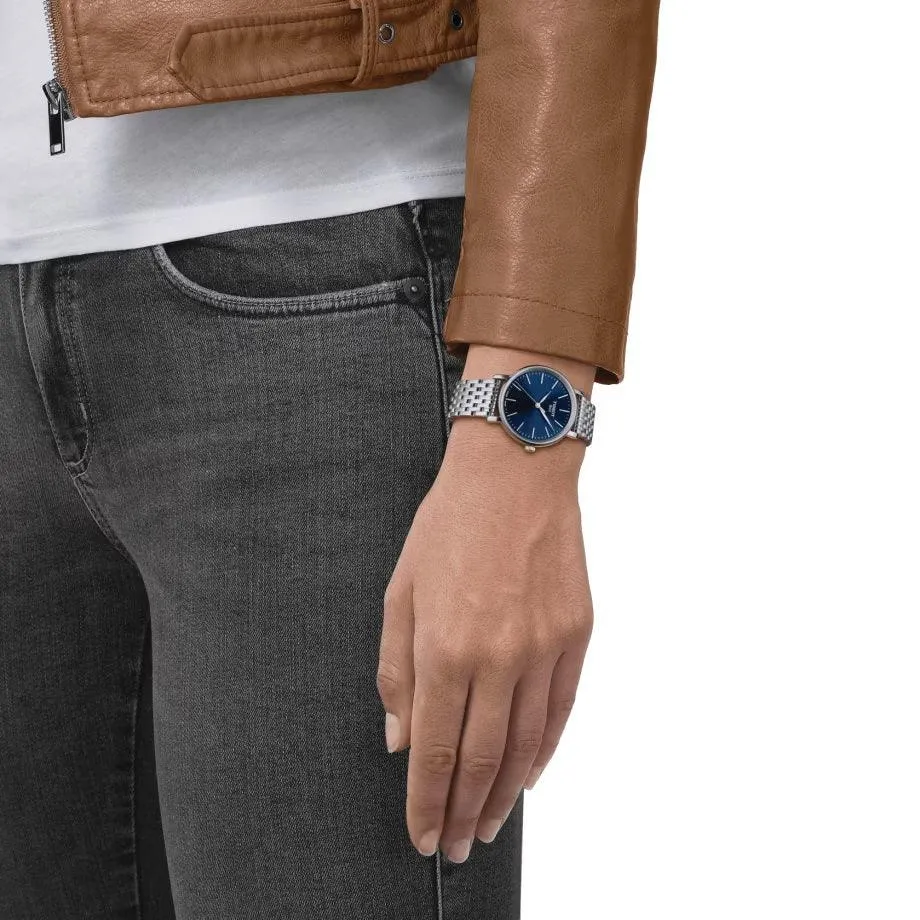 Tissot EVEYTIME 34MM Watch Blue Quartz Steel T143.210.11.041.00