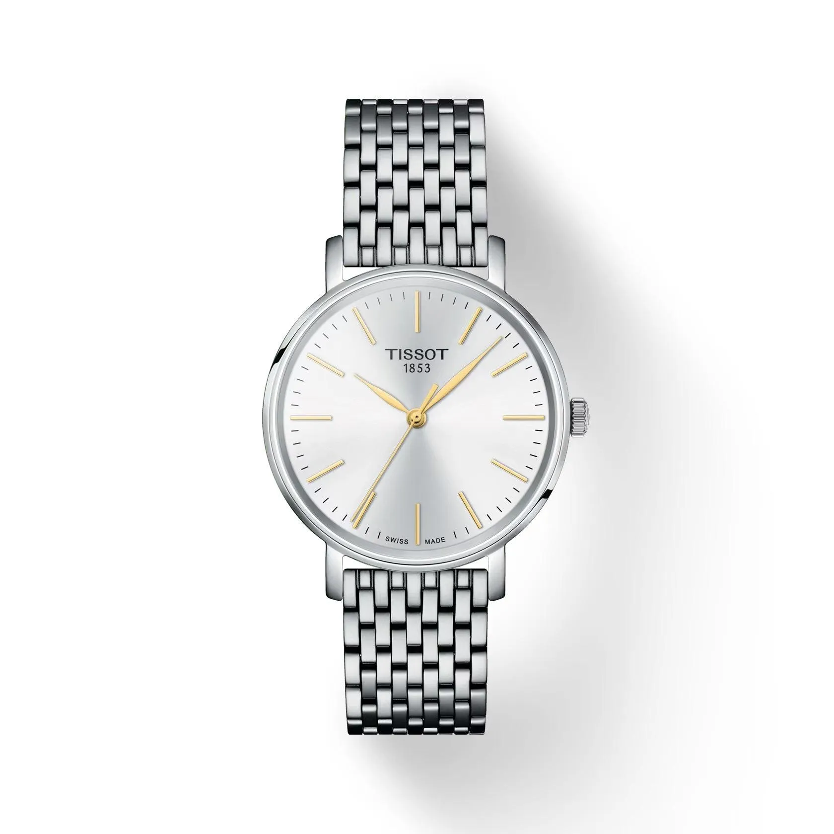 Tissot EVEYTIME 34MM Watch Silver Quartz Steel T143.210.11.011.01