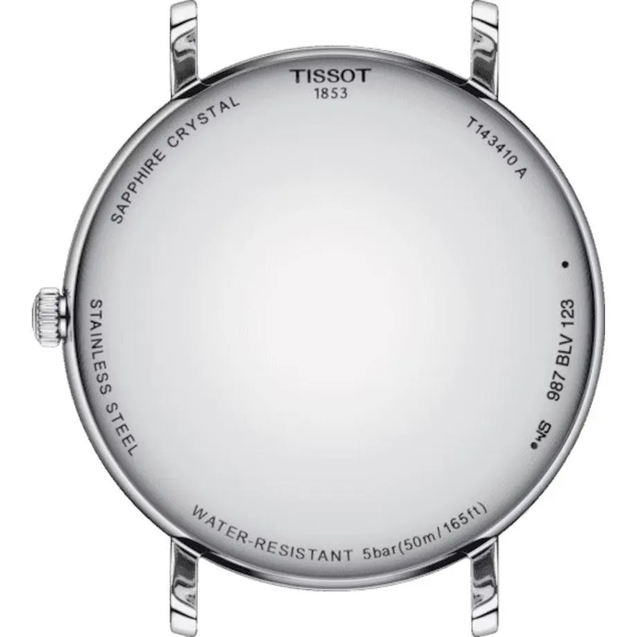 Tissot EVEYTime watch 40mm blue quartz steel t143.410.11.041.00