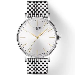 Tissot EVEYTime watch 40mm silver quartz steel t143.410.11.011.01