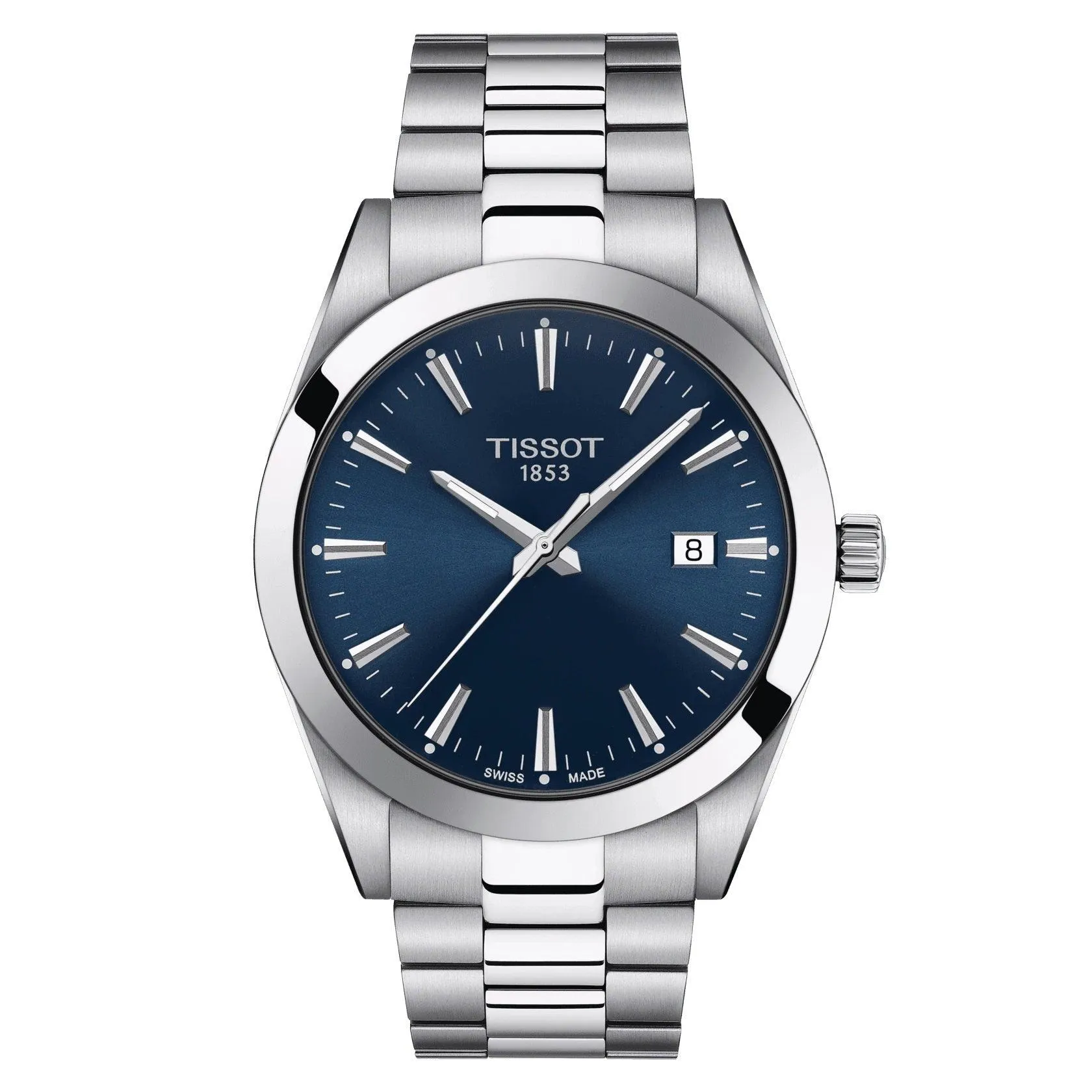 Tissot Men's Watch Gentleman Blue 40mm Quartz Steel T127.410.11.041.00