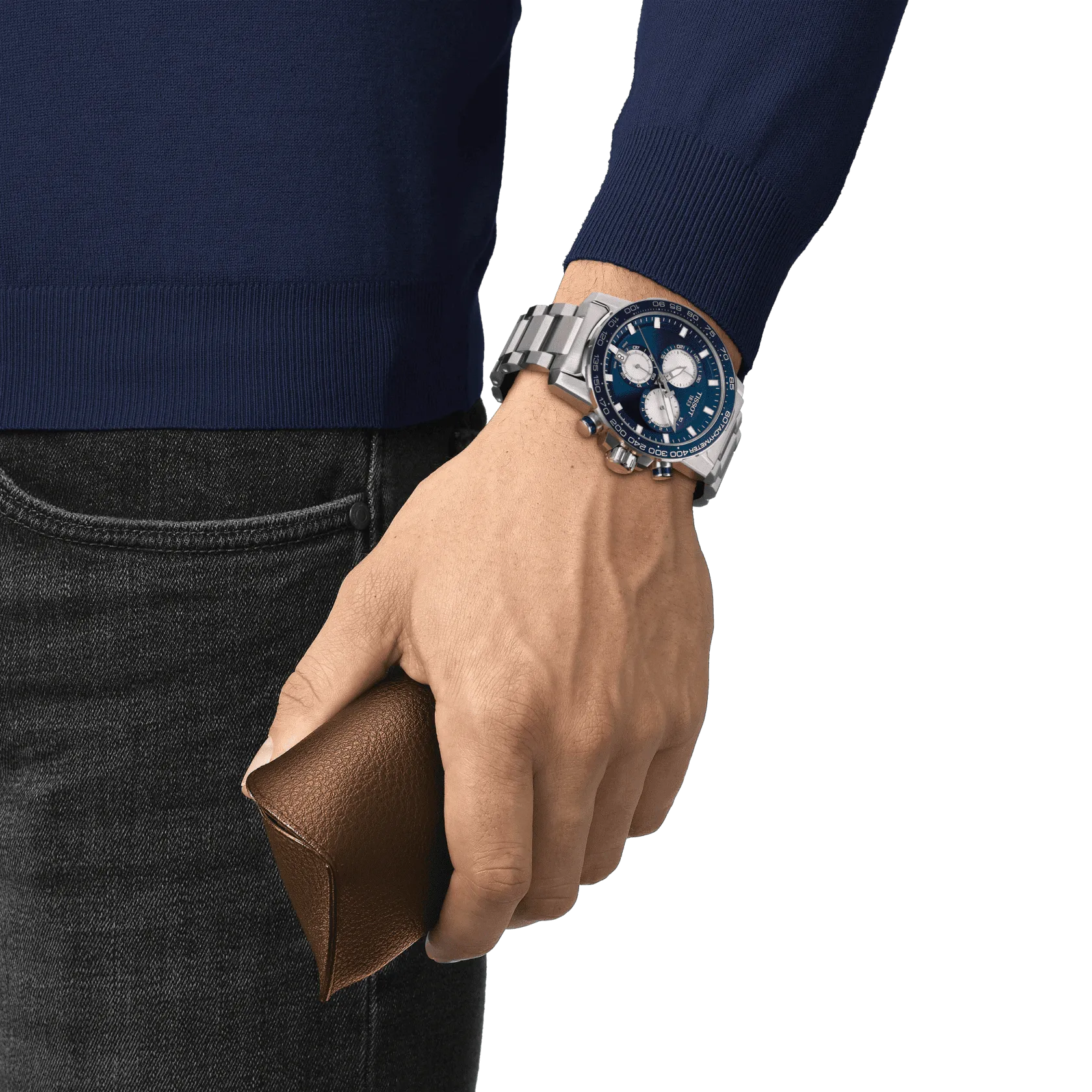 Tissot Supersport Chrono 45.5mm Watch Blue Quartz Steel T125.617.11.041.00