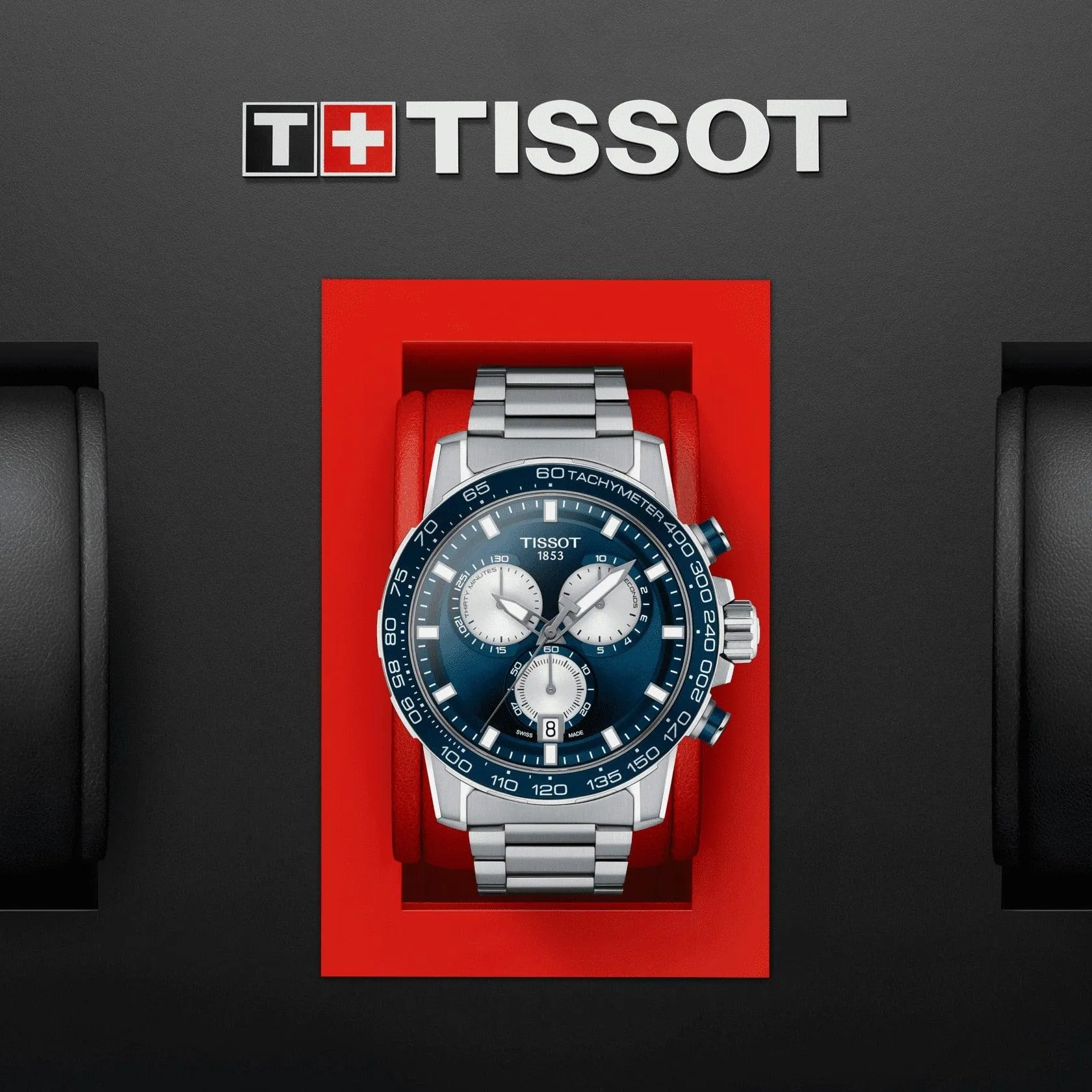 Tissot Supersport Chrono 45.5mm Watch Blue Quartz Steel T125.617.11.041.00