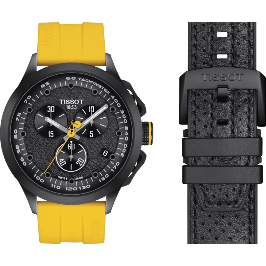 Tissot T-Race Cycling Tour De France 2023 45mm Black Quartz Steel Finish Pvd Black T135.417.37.051.05