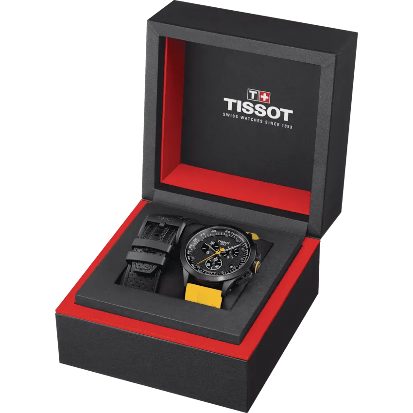 Tissot T-Race Cycling Tour De France 2023 45mm Black Quartz Steel Finish Pvd Black T135.417.37.051.05