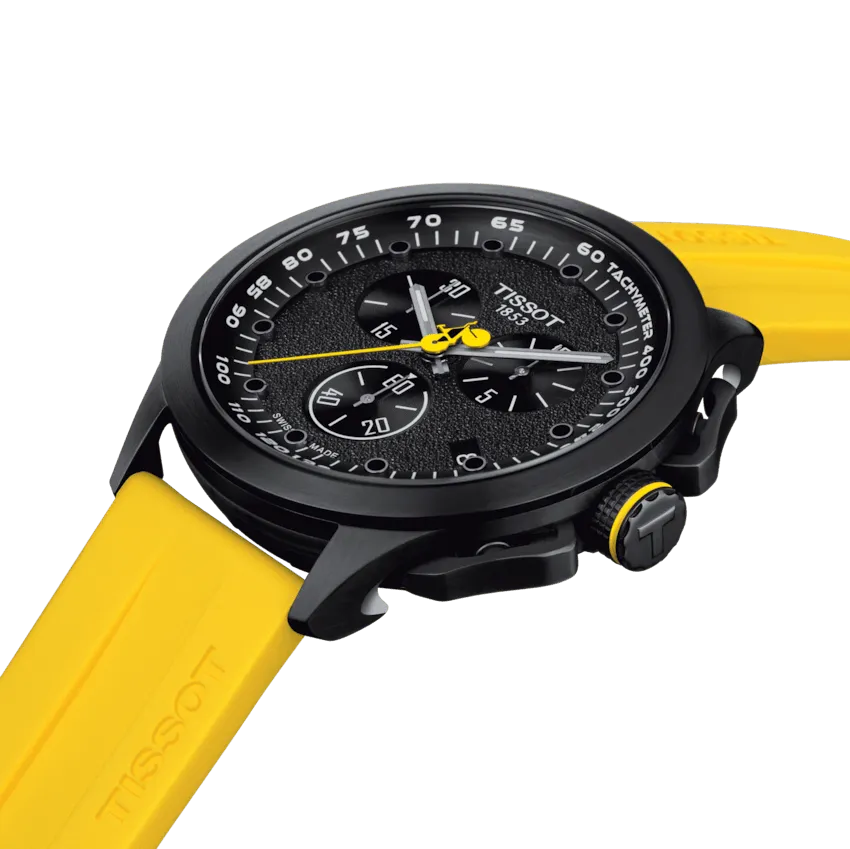 Tissot T-Race Cycling Tour De France 2023 45mm Black Quartz Steel Finish Pvd Black T135.417.37.051.05