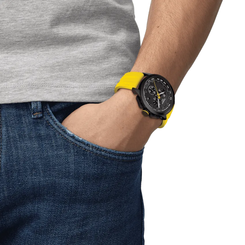 Tissot T-Race Cycling Tour De France 2023 45mm Black Quartz Steel Finish Pvd Black T135.417.37.051.05