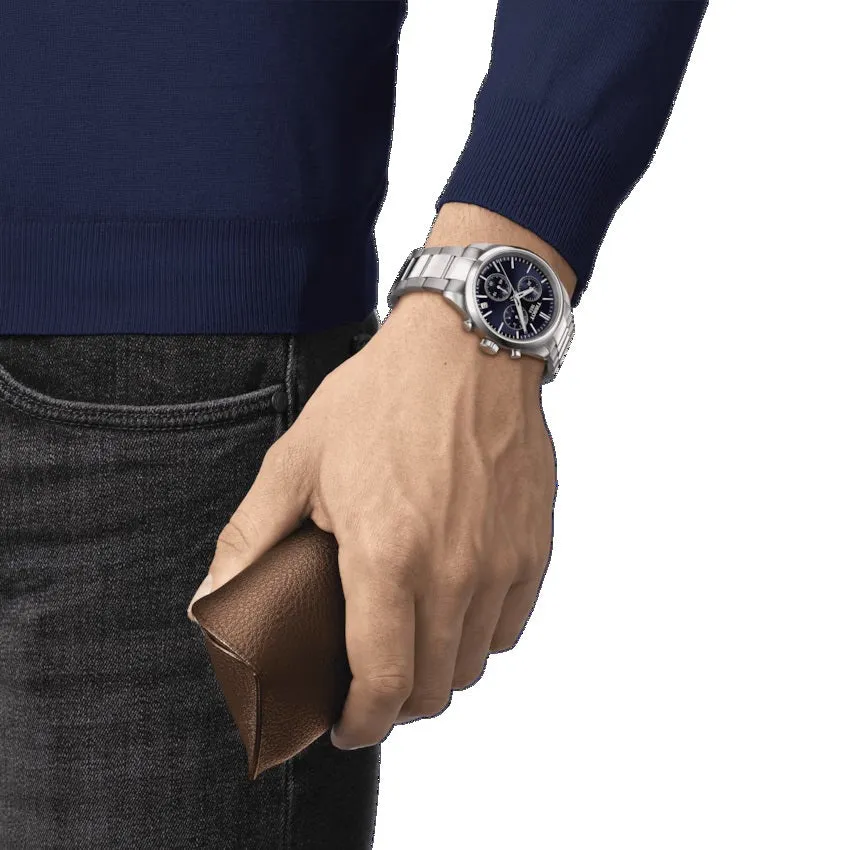 Tissot Tissot Pr 100 Chrono 40mm Watch Blue Quartz Steel T150.417.11.041.00
