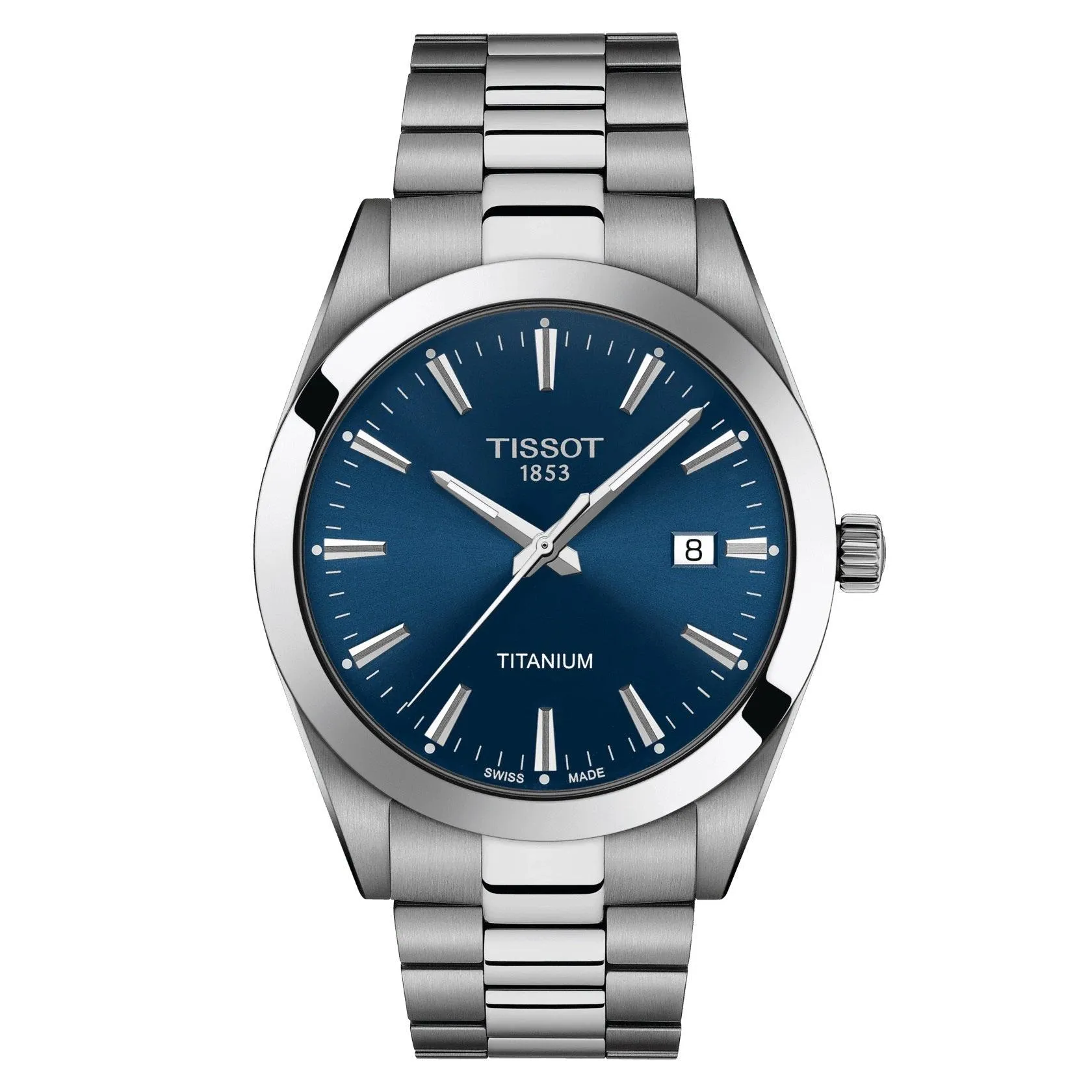 Tissot Watch Gentleman Titanium 40mm Blue Quartz Titanium T127.410.44.041.00