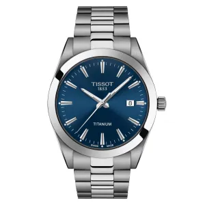 Tissot Watch Gentleman Titanium 40mm Blue Quartz Titanium T127.410.44.041.00