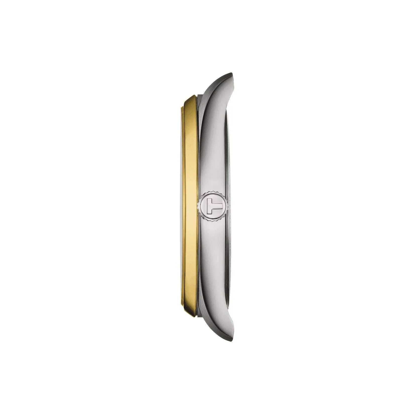 Tissot watch pr 100 40mm blue quartz steel pvd finishes yellow gold t150.410.22.041.00