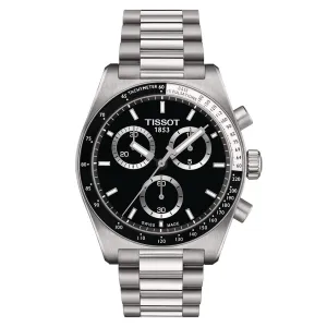 Tissot watch pr516 chronograph 40mm black quartz steel t149.417.11.051.00