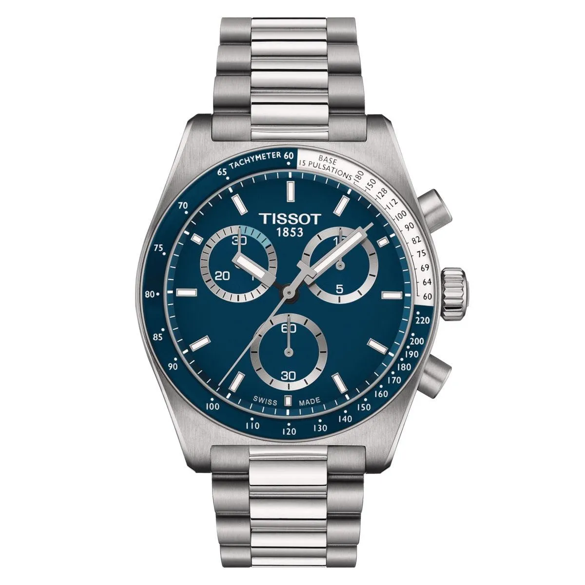 Tissot watch pr516 chronograph 40mm blue quartz steel t149.417.11.041.00