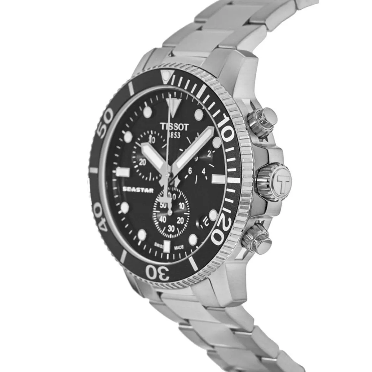 Tissot watch Seastar 1000 Chronograph 45mm Black Quartz Steel T120.417.11.051.00