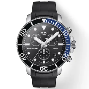 Tissot watch Seastar 1000 Chronograph 45mm Black Quartz Steel Tissot Clock Seastar 1000 Chronograph 45mm Quartz Steel T120.417.17.051.02