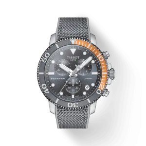 Tissot watch Seastar 1000 chronograph 45mm gray quartz steel t120.417.17.081.01