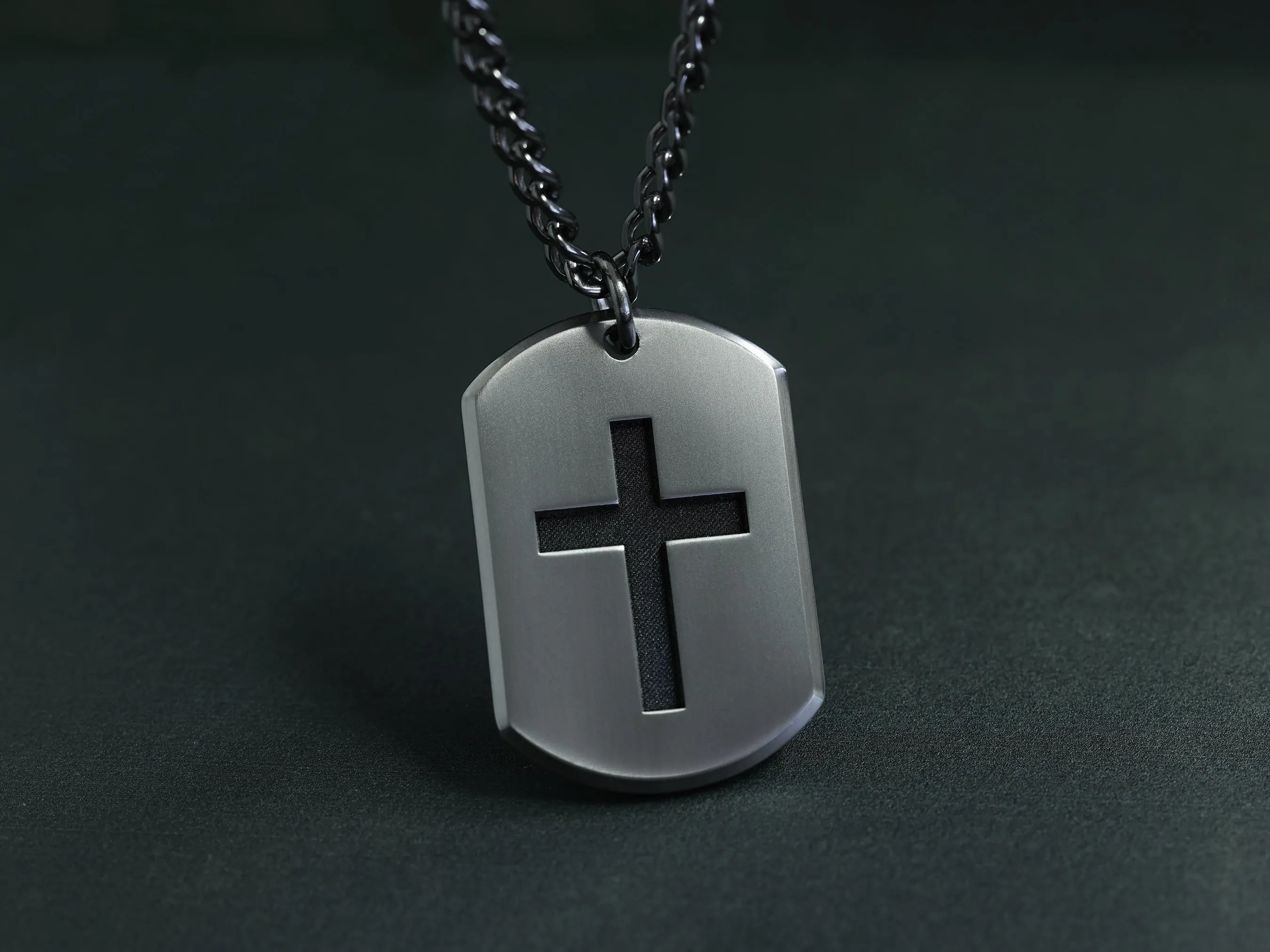 TITANIUM Custom Cross Necklace