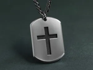 TITANIUM Custom Cross Necklace