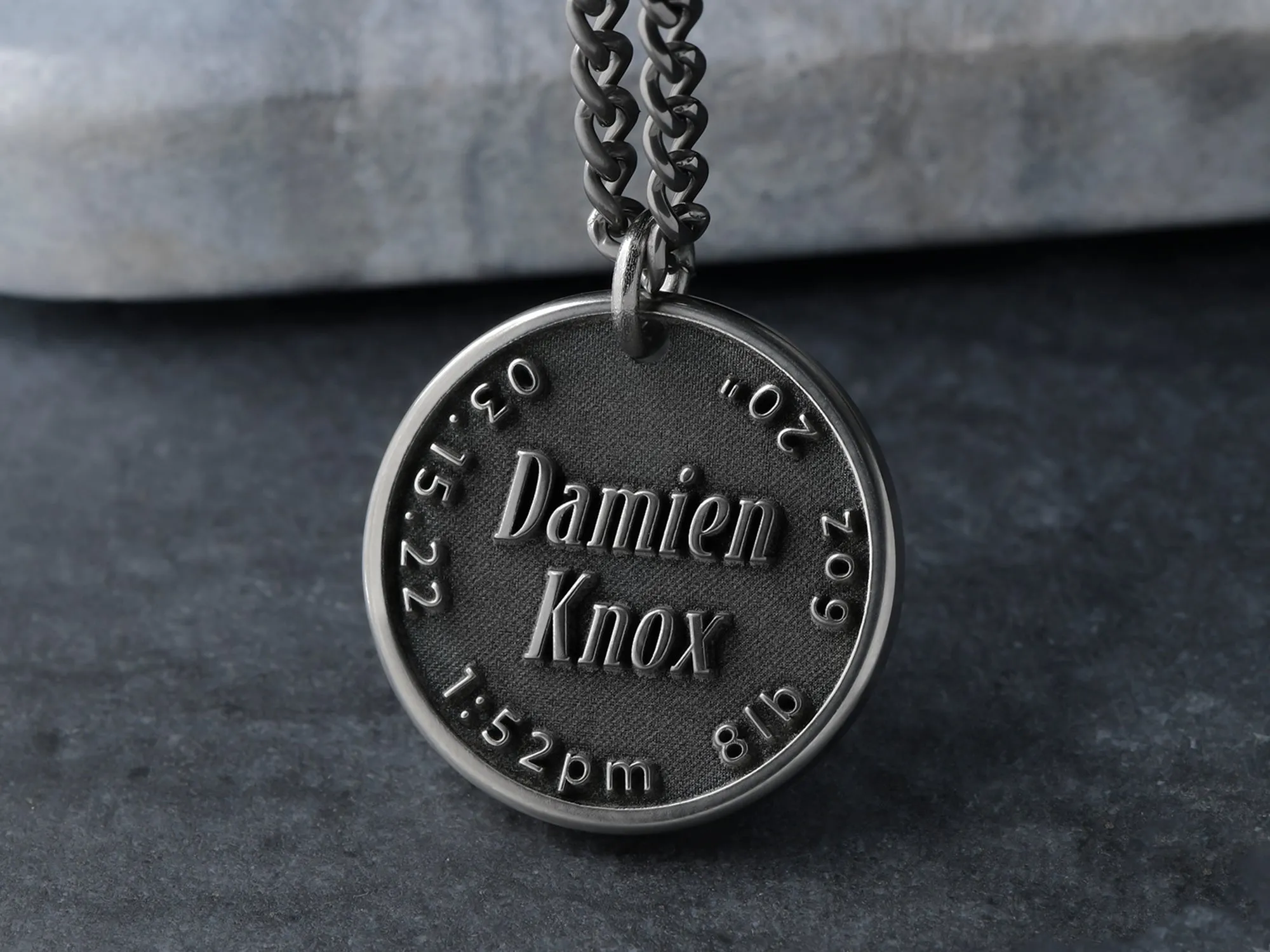 TITANIUM Custom Dad Necklace