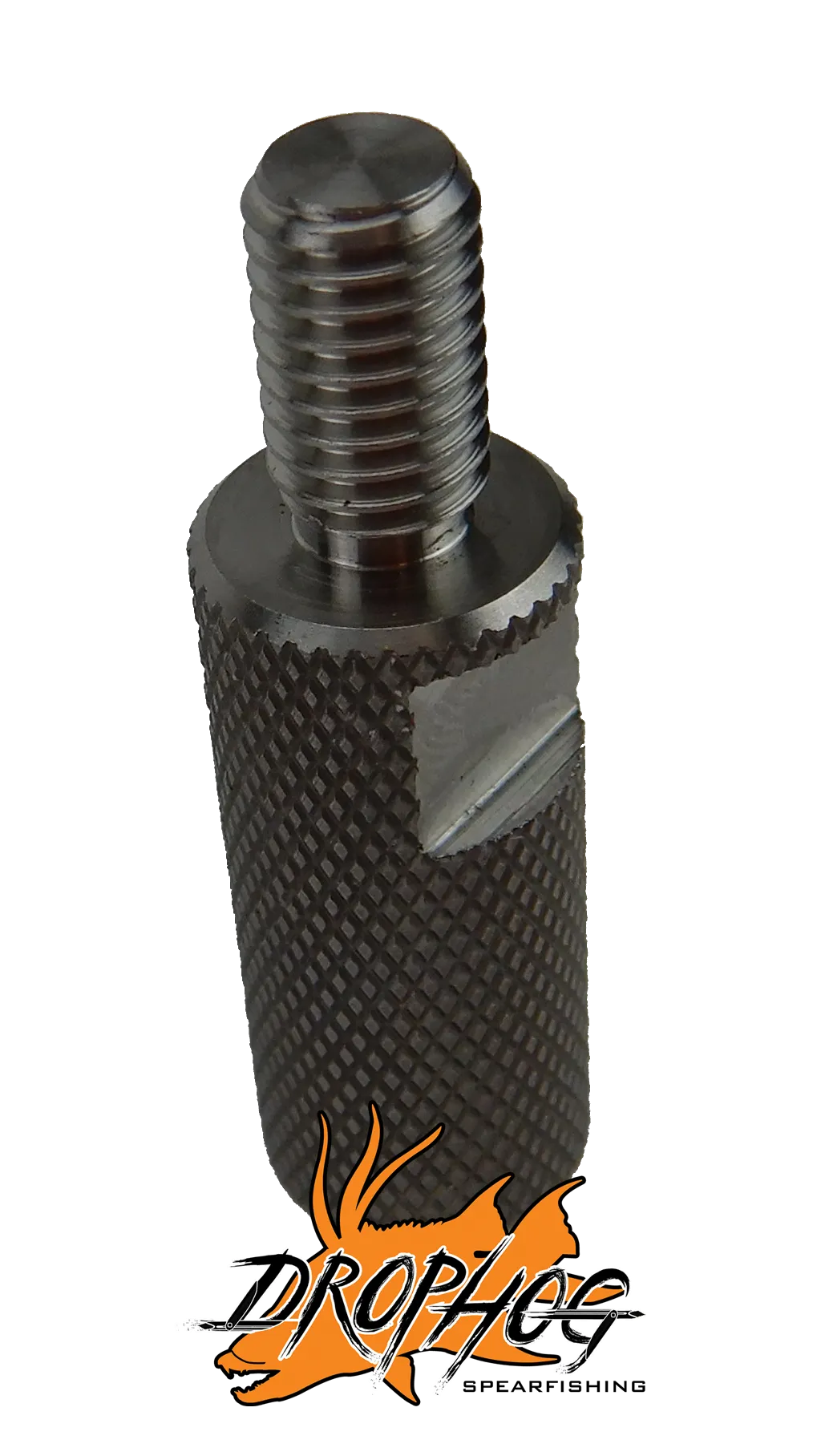 Titanium Polespear Adapter W / Wrench Slot - 6mm Female to 8mm Male - F6-M8 - (Adaptor)