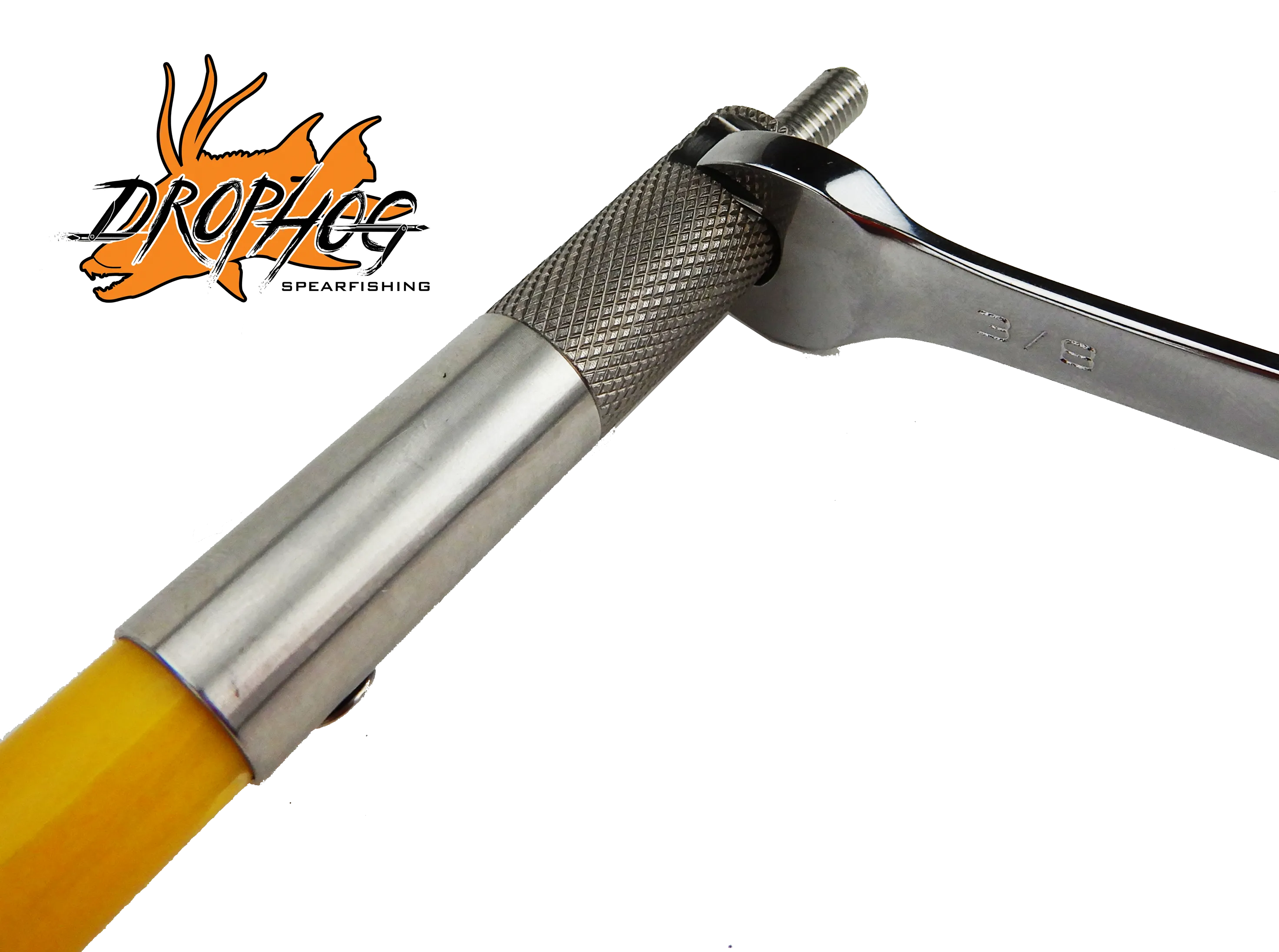Titanium Polespear Adapter W / Wrench Slot - 8mm Female to 6mm Male - F8-M6 - (Adaptor)