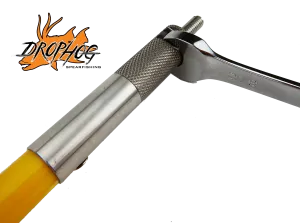 Titanium Polespear Adapter W / Wrench Slot - 8mm Female to 6mm Male - F8-M6 - (Adaptor)