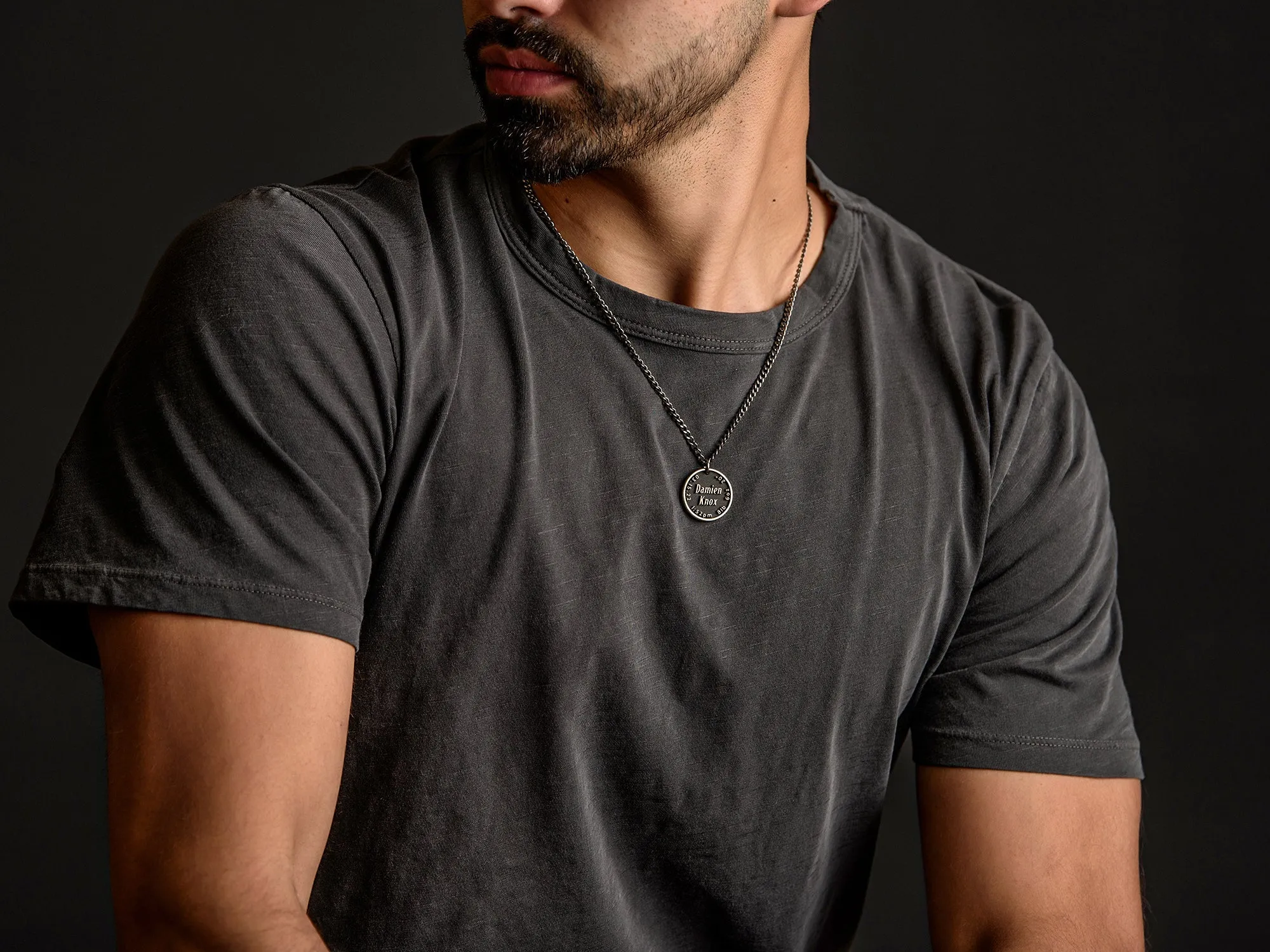 TITANIUM Reversible Custom Dad Necklace