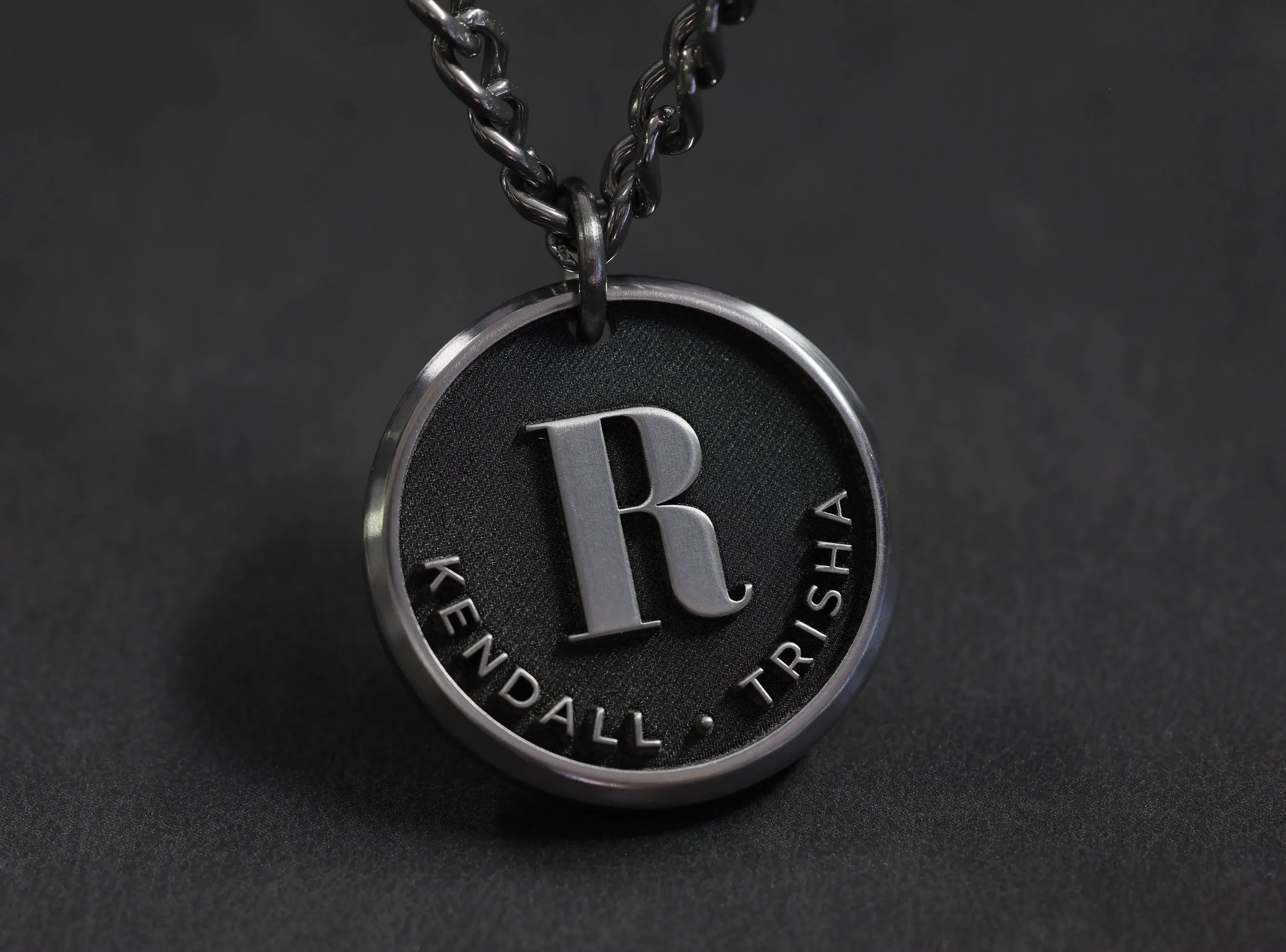 TITANIUM Reversible Custom Dad Necklace