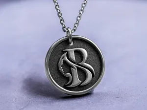 TITANIUM Your Artwork - Womens 3D Custom Art Necklace