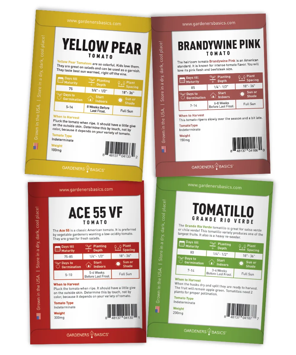 Tomato Seed Assortment | 8 Variety Pack