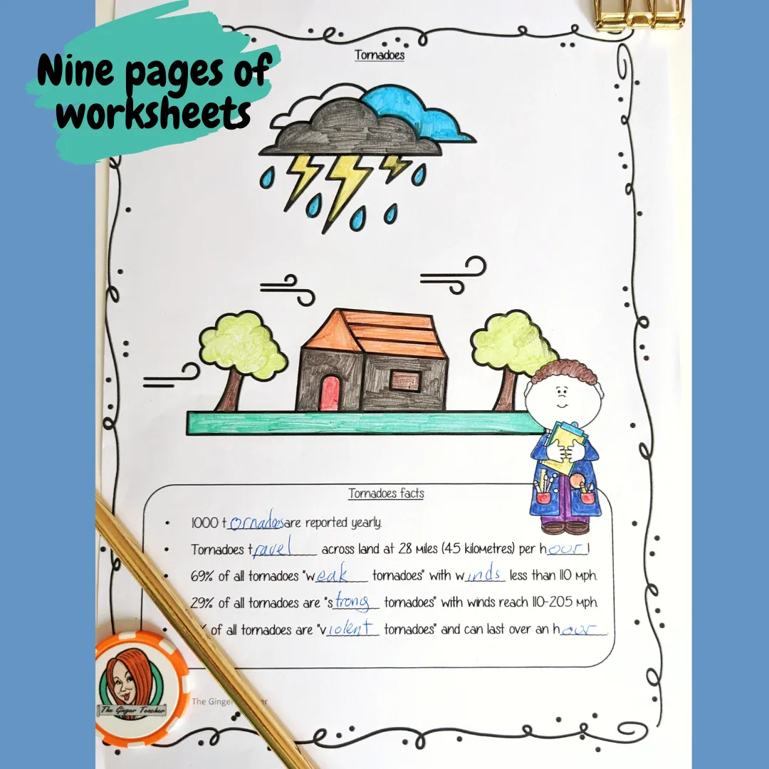Tornadoes Science Lesson and Escape Room Bundle