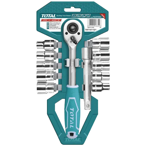 Total 12 Pieces 1/2" socket Set - THT141121
