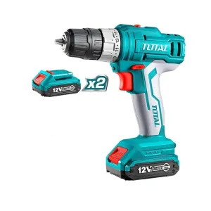 Total Lithium-Ion Cordless Drill 12V with Two Batteries - TDLI122