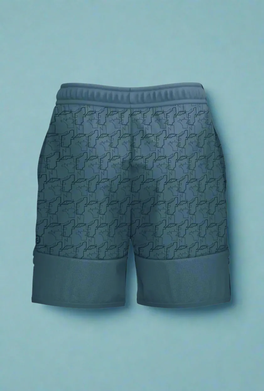Total War Endgame Graphic Print SweatShort - Yale Blue
