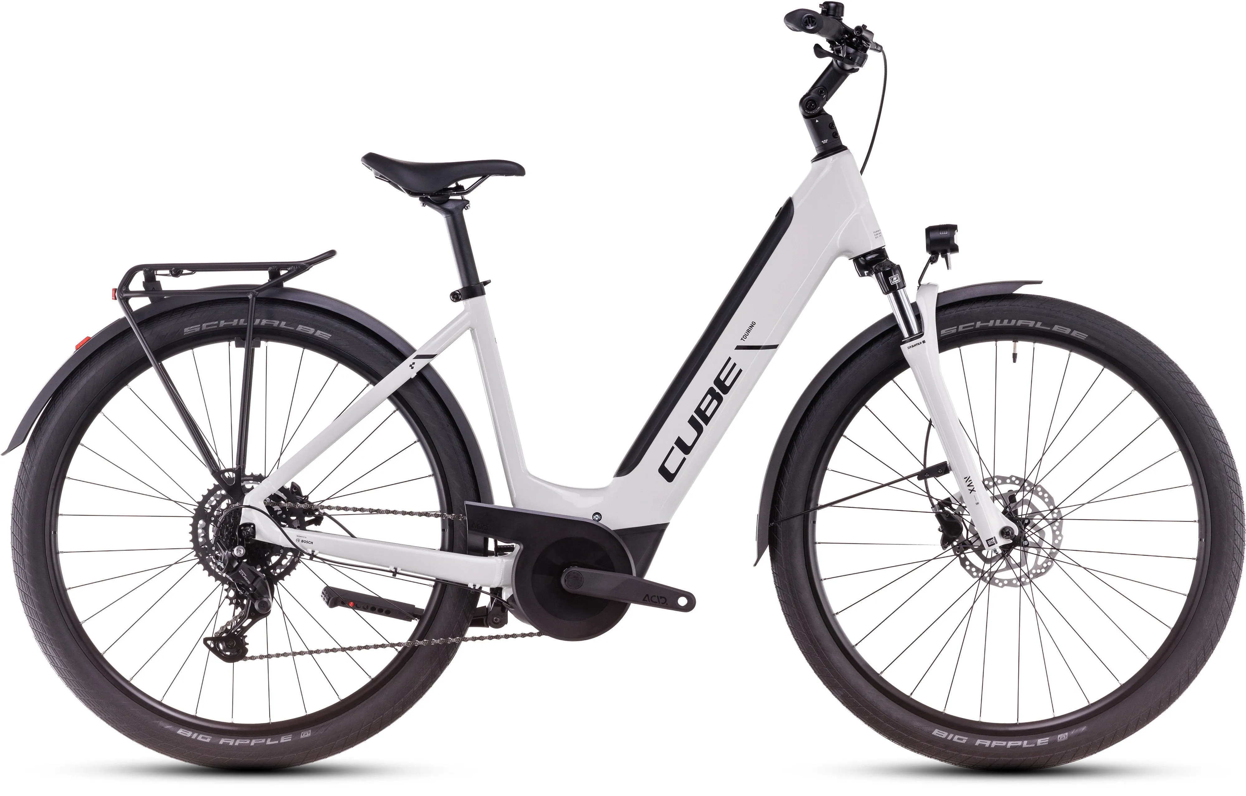 Touring Hybrid One 500 Easy Entry Electric Bike Grey Black (2025)